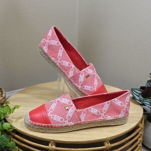 Michael Kors Kendrick Leather Toe-Cap Flats